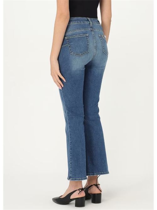 Cropped jeans in stretch cotton denim Liu Jo | UA4040D4615.78692